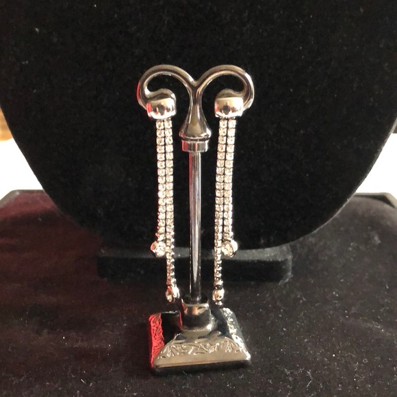 Drop Crystal Earrings - Picture 3 of 4